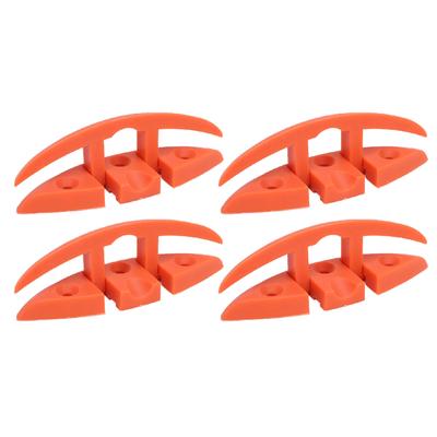 4 комплекта 5-дюймовых складных уток с 3 отверстиями, морской нейлон, устойчивый к окислению, откидная швартовная утка для лодки, корабля, яхты без