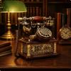 Старинный Телефонный Аппарат На Проводе Телефон Изящный Декоративный Винтажный