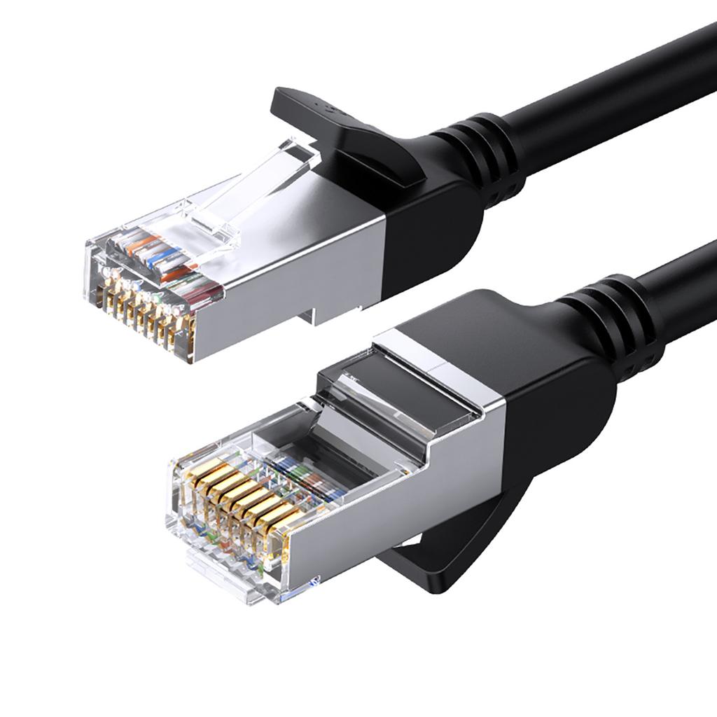 Ugreen 0.5m Cat 6 Ethernet Cable U/UTP Round Black NW101 - High-Speed Network Connectivity