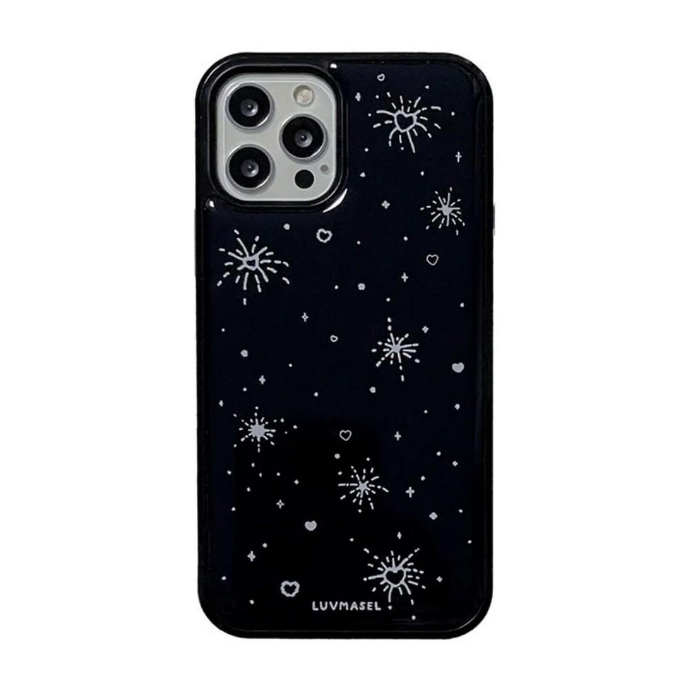 Роскошный Clmj Корейский INS Y2K Звезда Чехол для Телефона для iPhone 17 16 15 14 13 12 11 Pro Max X XS XR Plus Air Глянцевая Пленка Жесткий Поликарбонатный Чехол