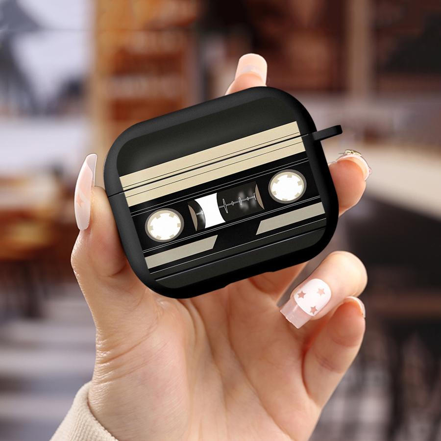 Чехол для наушников Чехол-крышка Для Airpods 2 1 Pro Pro2 Pro3 3 4 Классическая Кассетная лента