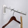 Stainless Steels Swing Arm Clothing Drying Holder Rotatable Clothes Hanger  Coat