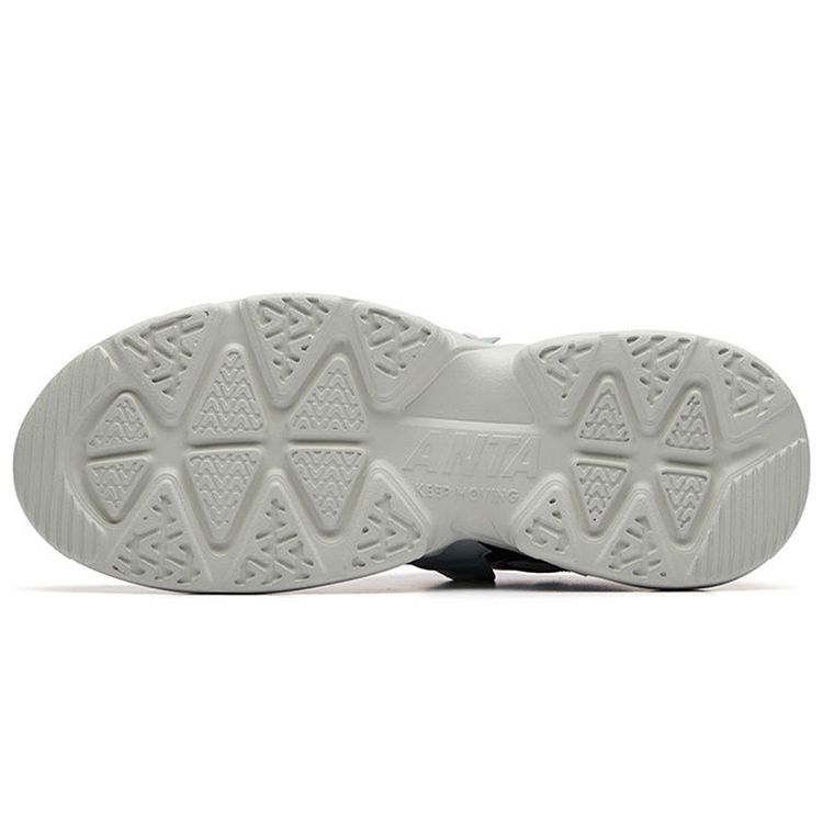 Anta Lifestyle Series Wear-Resistant Non-Slip Low-Top Dad Shoes Men Sneaker Fog-Gray 91938863-4