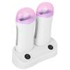 Double Cartridge Wax Depilatory Roller Warmer Heater Waxing Body Hair Removal Machine