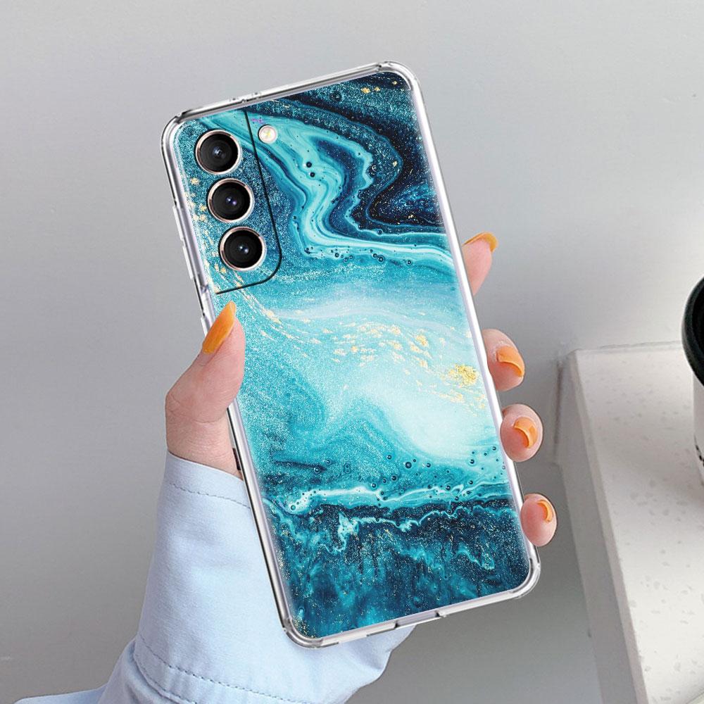 Прозрачный чехол для телефона Samsung Galaxy S21 Ultra S20 FE S10 Plus S9 S8 Note 20 10 Мягкий силиконовый чехол с роскошным мраморным узором