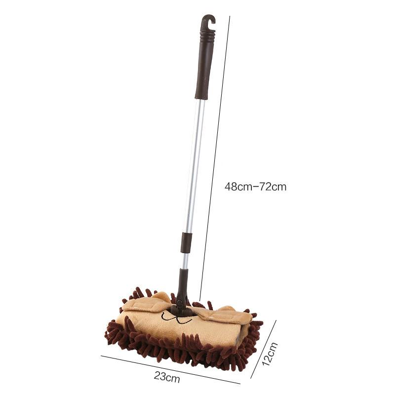 Cleaning Childrens Play Mop Set With Reusable Dustpan Flat For Educational Tool