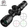 FIRE WOLF 3-9X32 Aol Tactical Hunting Scope Red and Green Dot Illuminated Optical Scope Mil-Dot ScopeRifle Scope