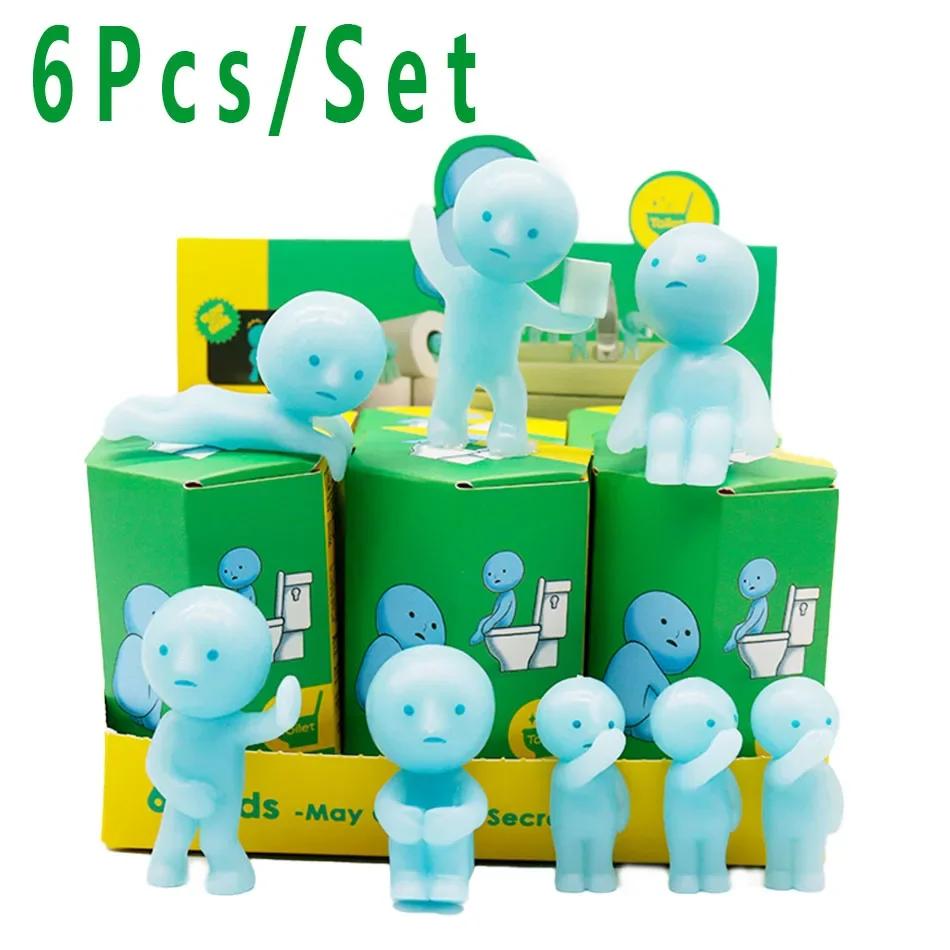 New SMISKI Blind Box Noctilucent Green Doll Mystery Box Action Figures Decoration Fans Children Christmas Birthday Gift