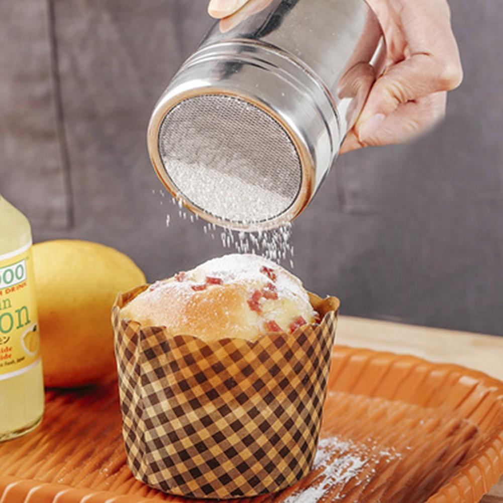 Нержавеющая сталь с мелкой сеткойТип порошковой разбрызгивателя Сахарная пудра Банка с какао-мукой