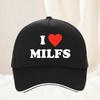Модная бейсболка I Love Milfs, унисекс, с регулируемым ремешком-snapback, для активного отдыха, всесезонная, подарочная кепка