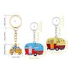 Pack of 2 Camping Car Keyrings Alloy Keychain Set Stylish Car Shape Bag Pendant Bag Accessory for Camping Lover Present