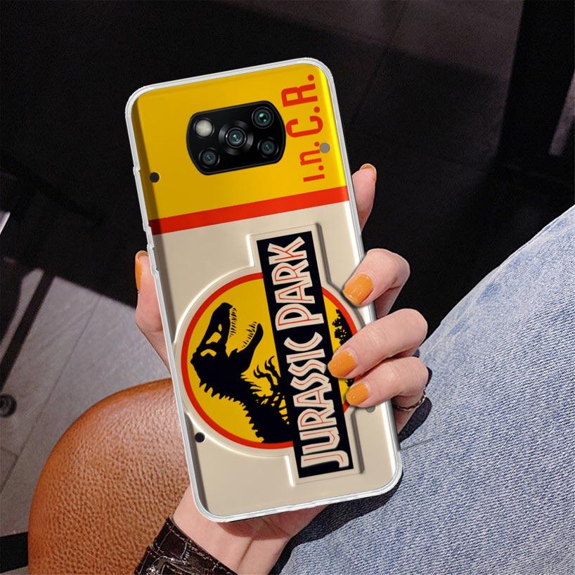 J-Jurassic Park Dinosaur World Phnoe Case for Xiaomi Poco X5 X6 X7 Pro X4 Gt F7 Ultra M8 M7 Redmi 15C 15 13C 13 12C 12 Unique Co