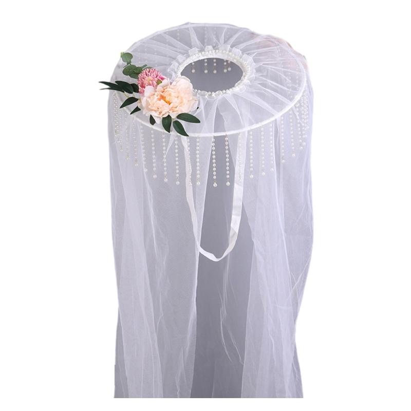 Китайская традиционная шляпа Древний костюм Газовая шляпа Шляпа с вуалями фехтовальщика для женщин и мужчин Хэллоуин