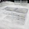 Transparent Dustproof Makeup Organizer with Drawers