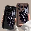 Темный цветок для чехла на телефон iPhone17 ProMax 16 Apple 17 Матовый 14/15 Премиум 13 Заводской