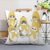 Cushion Cover m-Mofusand Soft Comfortable Pillow Case Cute for Cartoon Sofa Living Room Home Office Decor Protective Covers