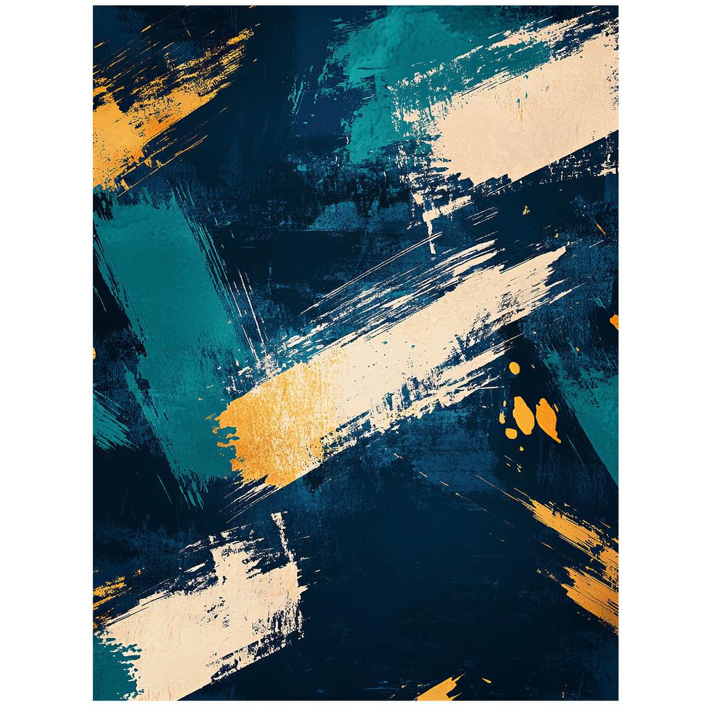 Artystyczny Rytm Artystyczny Rytm, 30X40 Cm, Rama Aluminiowa Złota, Papier Matowy 230 Gsm