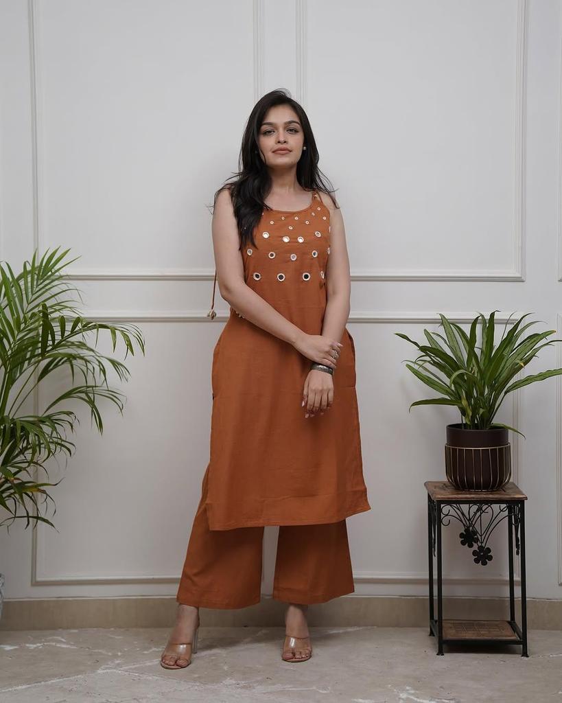 Women Bollywood Sleeveless Kurta Pant Set Indian Pakistani Party Wear Top Tunic Kurti Dress