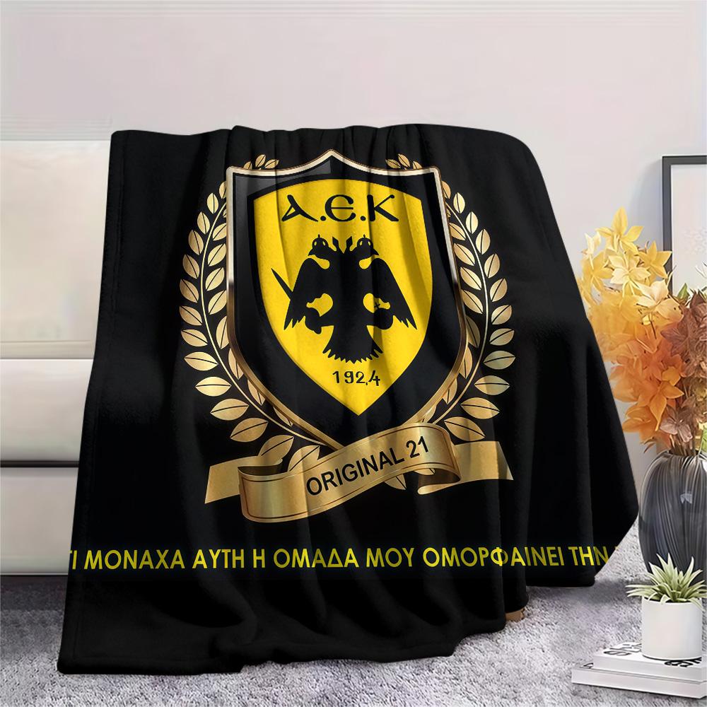 AEK Athens F.C  FlAannel Blanket, High quality Comfortable for All Seasons, Home Decor, Warmth and Comfort