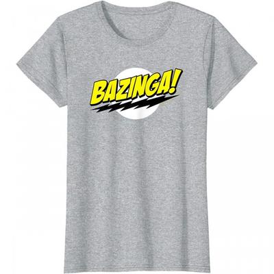 Женская/женская футболка Bazinga