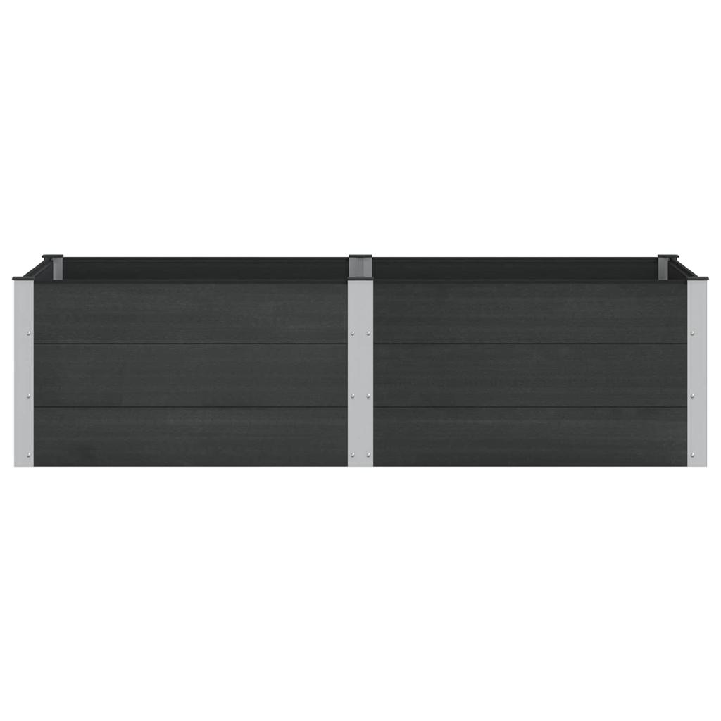 Raised Garden Bed Black 200 x 100 x 54 cm