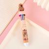 Cartoon Capybara Pen Ten-Color Plastic Ten-Color Pen Kawaii Capybara Multicolor Pen  Stationery