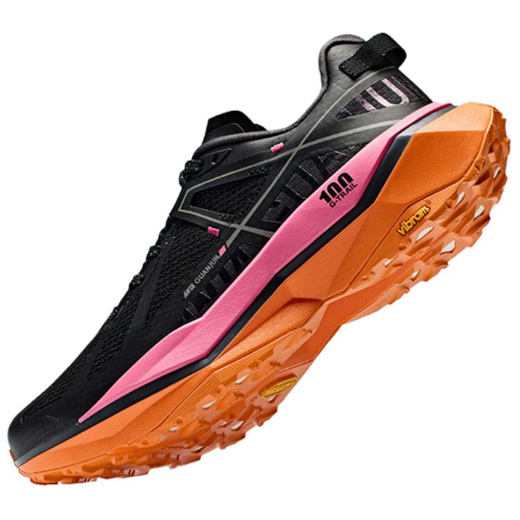 Anta Удобные дышащие амортизирующие прочные низкие кроссовки для бега женские кроссовки черные розовые 122436617AS-4