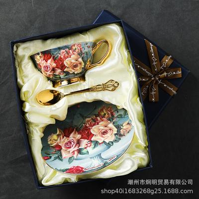 Чашка для кофе Yan выбирает костяной фарфор европейский набор для послеобеденного чая керамическая подарочная коробка подарок Gaoyan премиум экспортная чашка блюдце