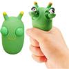 Green Bug Squeeze Toy Grass Eyes Popping Out Toy Sensory Fidget Toy Eyeball Bouncing Toy Slug Pop-it Toys for Toddler Kids