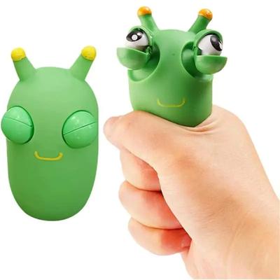 Игрушка-сжиматель зеленого жука, выскакивающая из травы игрушка, сенсорная игрушка-фиджет, прыгающая игрушка-глазное яблоко, игрушки-слизняки для малышей