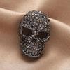 Rhinestone Halloween Skeleton Brooch Zinc Zinc Zinc Alloy Gothic Skull Badge Lapel Pin  Bag Accessories