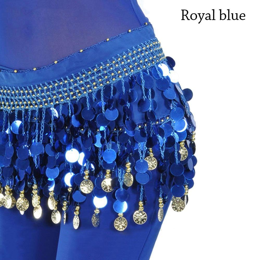 Sexy Sequins Tassels Waist Chain Belly Dance Belt Hip Scarf Dancer Skirt