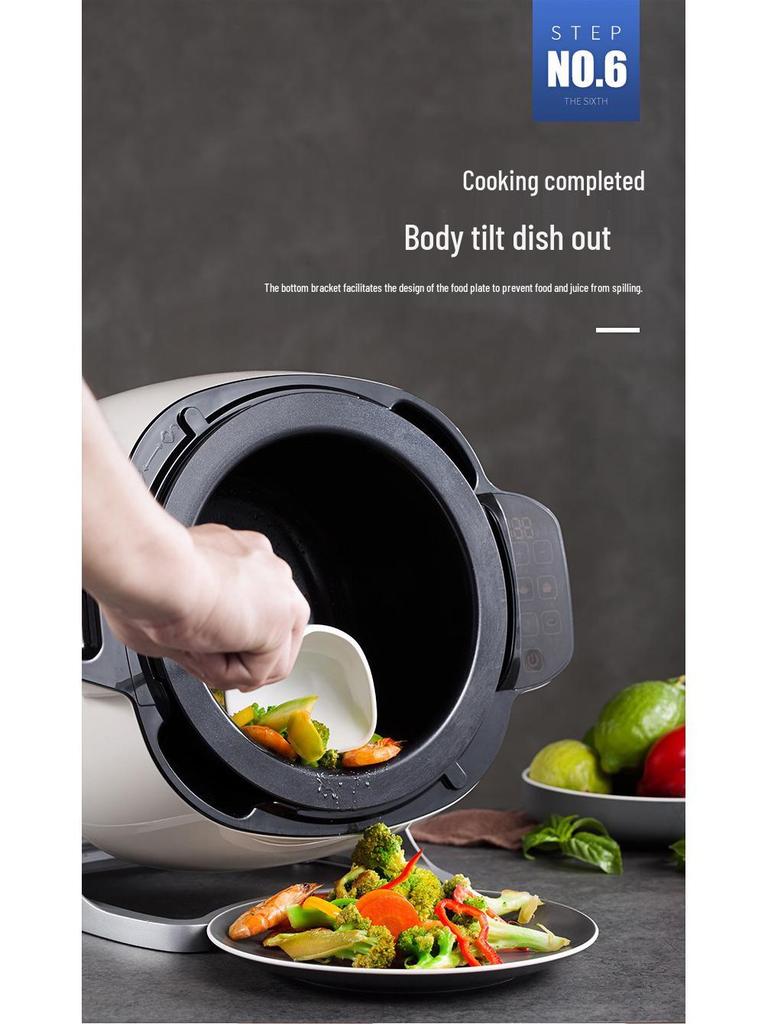 110V Multifunctional Stir-Fry Robot: Fully Automatic, Intelligent Drum-Type Pan for Home and Commercial Use