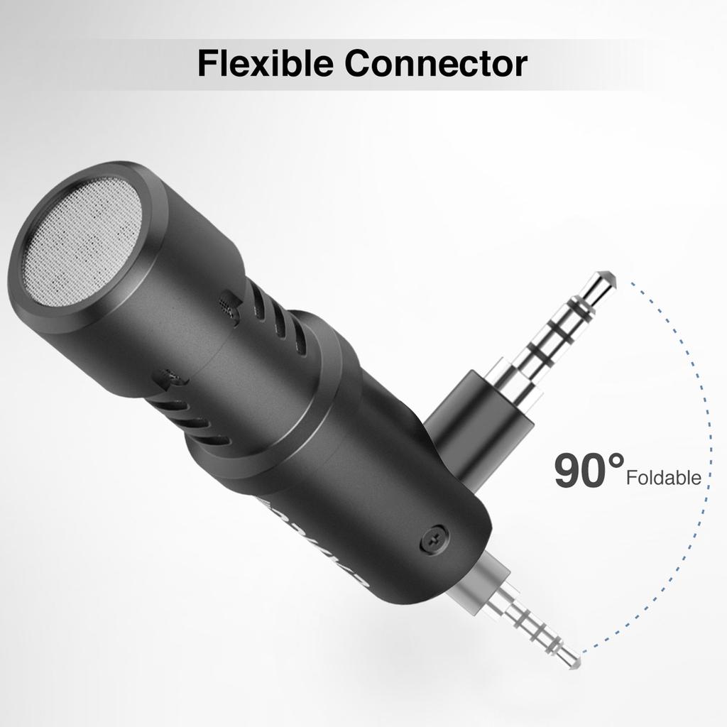SYNCO MMicU1P Мини-микрофон для смартфона, кардиоидный конденсаторный микрофон с разъемом TRRS 3,5 мм для