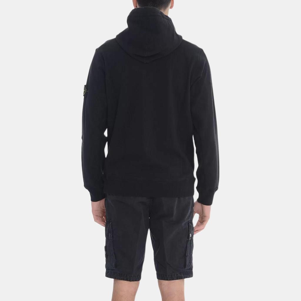 STONE ISLAND Однотонное худи с капюшоном и длинными рукавами для мужчин, черное K1S1561000-37S0060-V0029