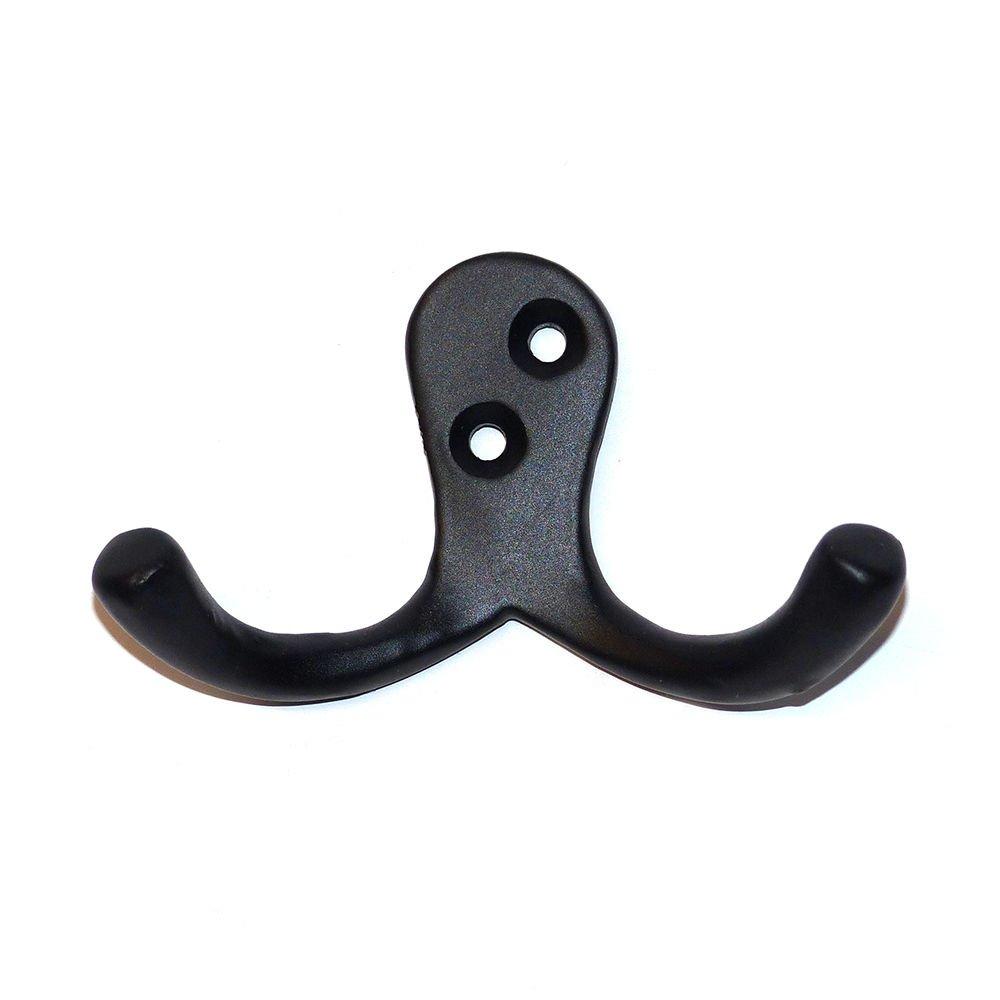 Двойная вешалка из черного алюминия edm