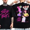 KPop Demon Hunters Movie Saja Boys T Shirt Men's Women High Quality Cotton T Shirt Fashion Hip Hop Harajuku Short Sleeve T-shirt