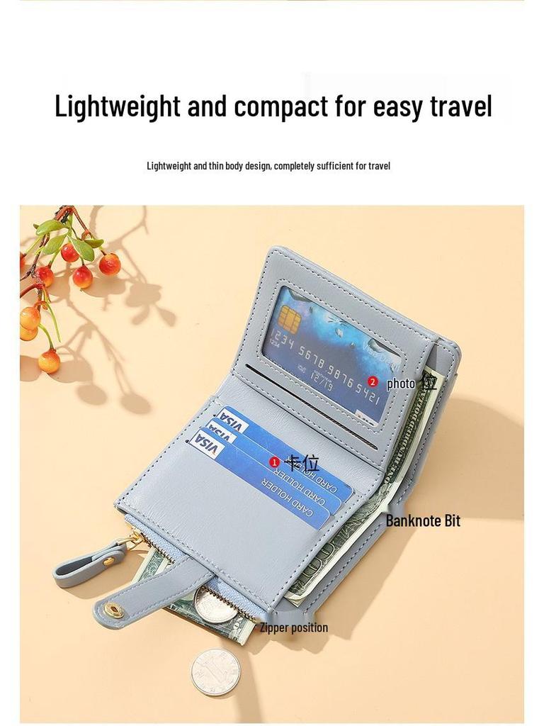 Women's Korean Retro Crocodile Pattern Wallet with Multi-Card Slots and Coin Purse