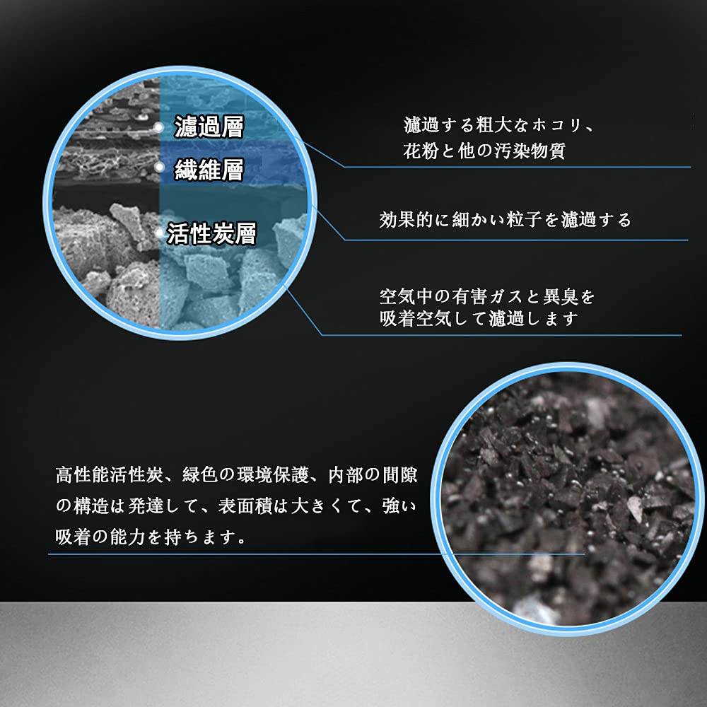 dualmax Car Air Conditioner Filter with Special 3-Layer Structure & Activated Carbon, Deodorizing &