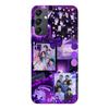 Phone Case - MANIACASE - Galaxy A34 - Silicone - Purple - BTS Concept