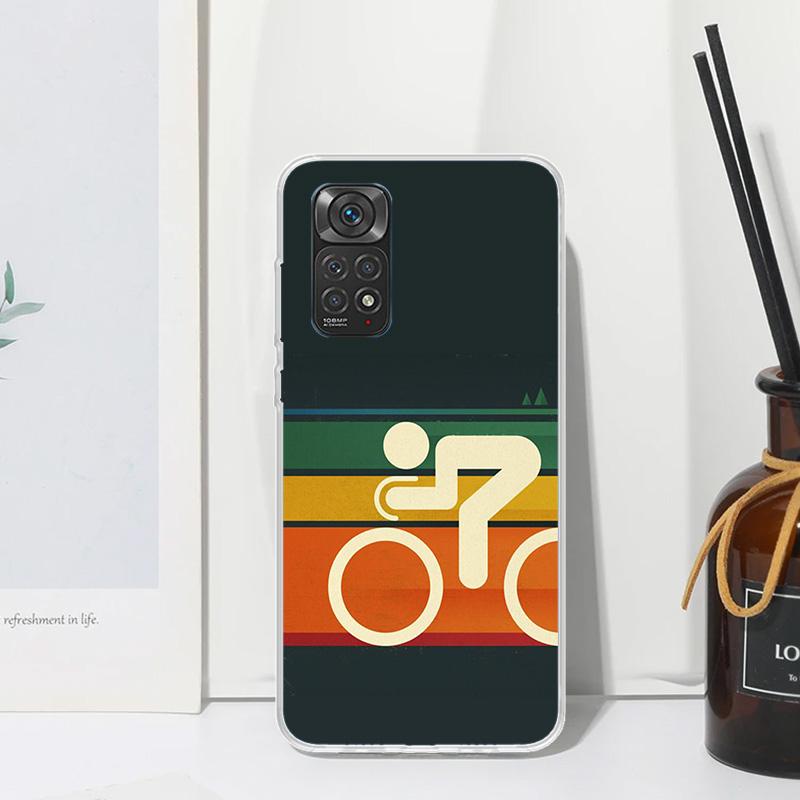 Bicycle Bike Sport Phone Case For Xiaomi Redmi Note 15 13 14S 14 Pro Plus 12S 11S 10S 12 11E 10 11T Art Fundas Back Cover Redmi