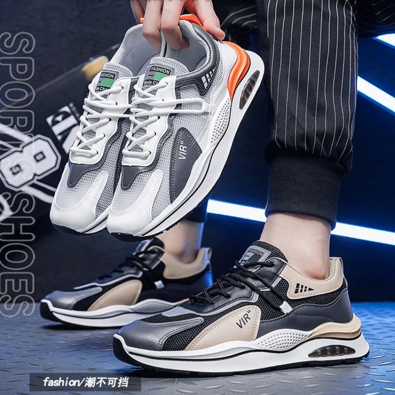 Fashion Men Shoes Spring Summer Light Breathable Thickness Sneakers Sale Old Dad Shoe Student No Slip Damping Tenis Trainers