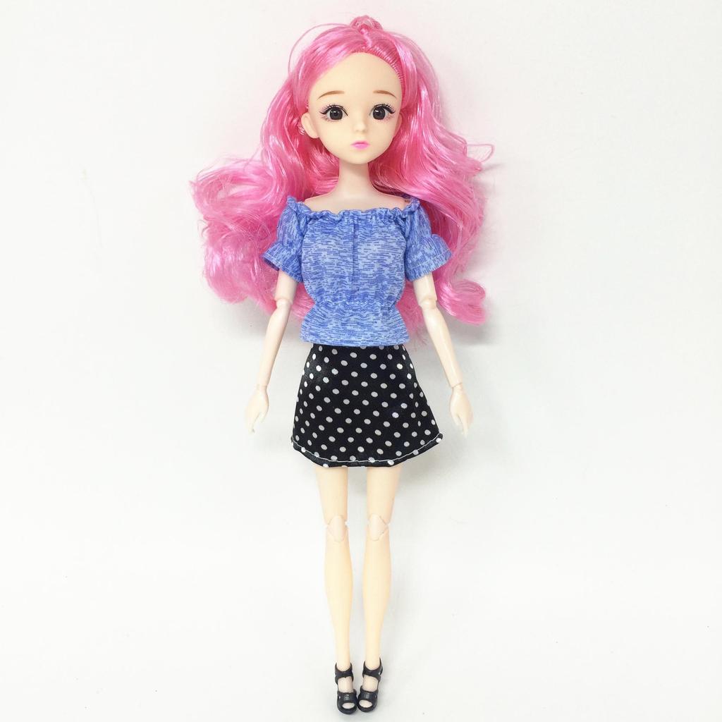 Набор модных кукол: 6 аксессуаров, 2 наряда, юбка, брюки, шорты