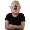2026New Halloween Horror Demon Mask COS Exorcist Smiling White-Eyed Glowing Mask