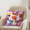 Junior Super Kitties Personalized Pillow Dust Cover Bedroom Kids Party Decoration Pillowcase Birthday Children Gift