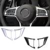 For Nissan Juke Car Steering Wheel Switch Button Sequins Cover Interior Decorate Trim Accessories Matte Silver
