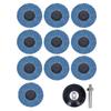 10Pcs Abrasive Wheel 80?Grit Torsion Zircon Corundum Grinding Flap Disc with Rubber Disc 2in