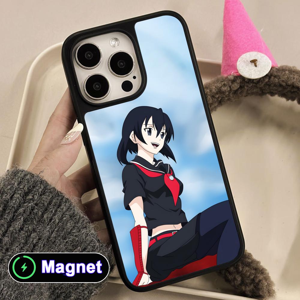 Матовая поверхность Akame Kurome Чехол для мобильного телефона Magsafe для iPhone 17 16 15 14 13 12 11 Air Pro Max Plus Цветной чехол