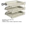 3 Tier Stackable Letter Tray Desk Paper Organizer Plastic File Document Storage Rack for Home Office School