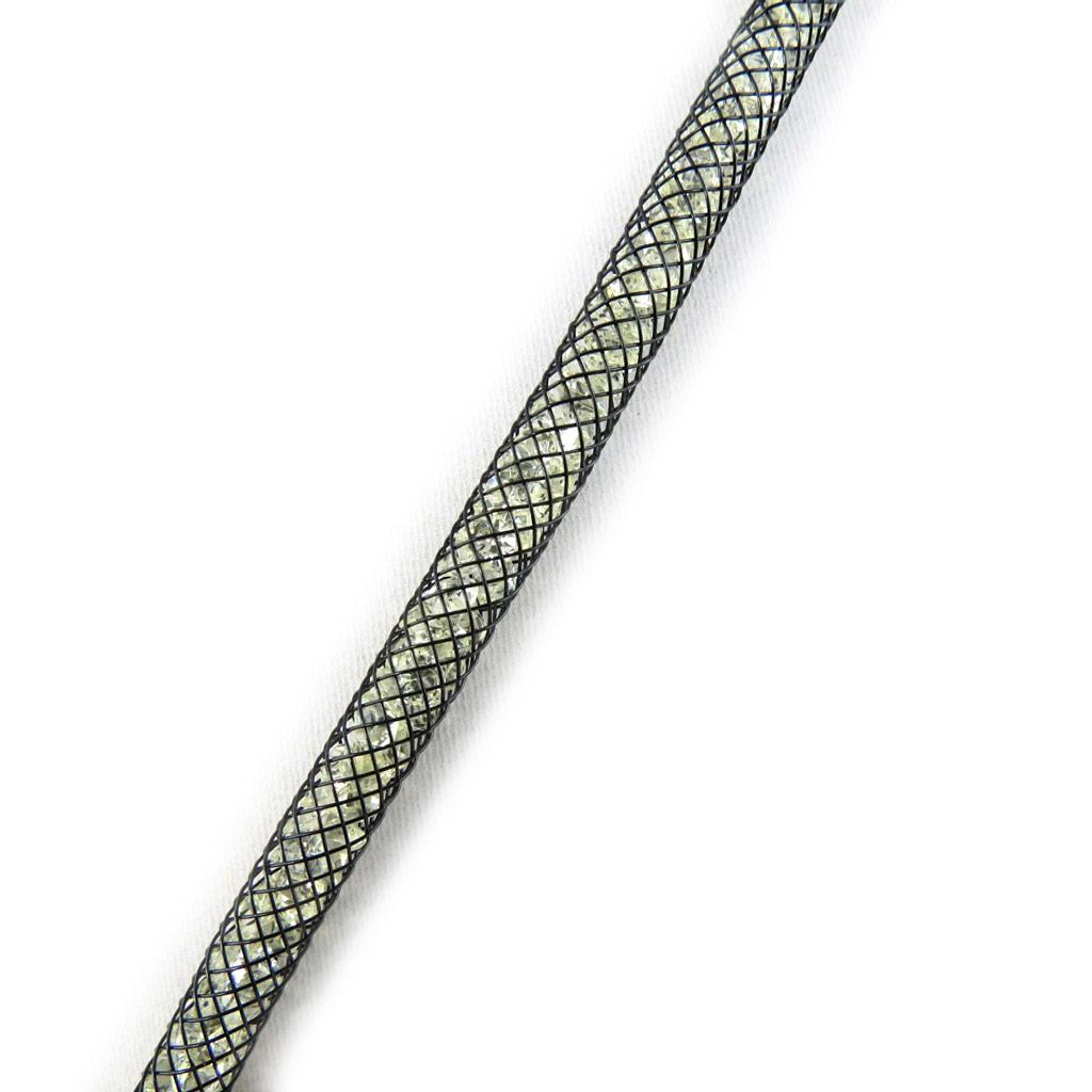 Les Trésors De Lily [M4112] - Black and White 'Joyaux' Designer Bracelet (3 Rows - 5 Mm)